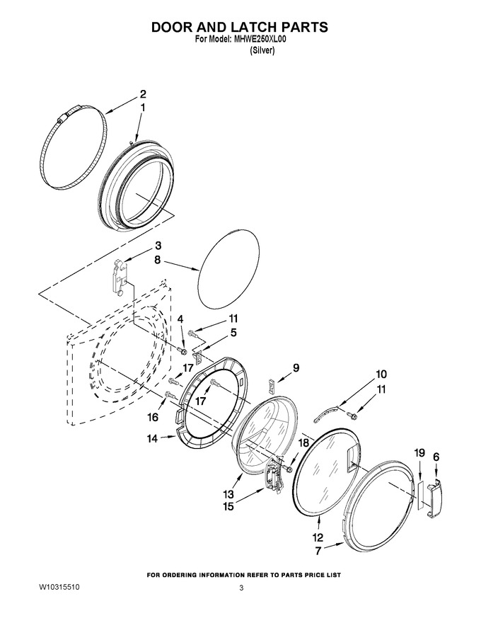 Diagram for MHWE250XL00