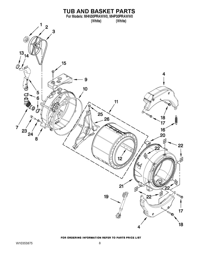 Diagram for MHP30PRAWW0