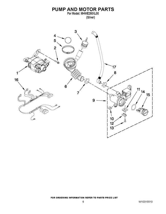 Diagram for MHWE250XL00