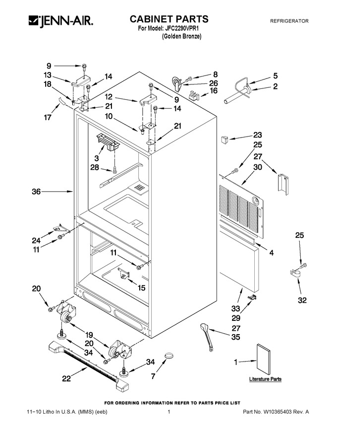 Diagram for JFC2290VPR1