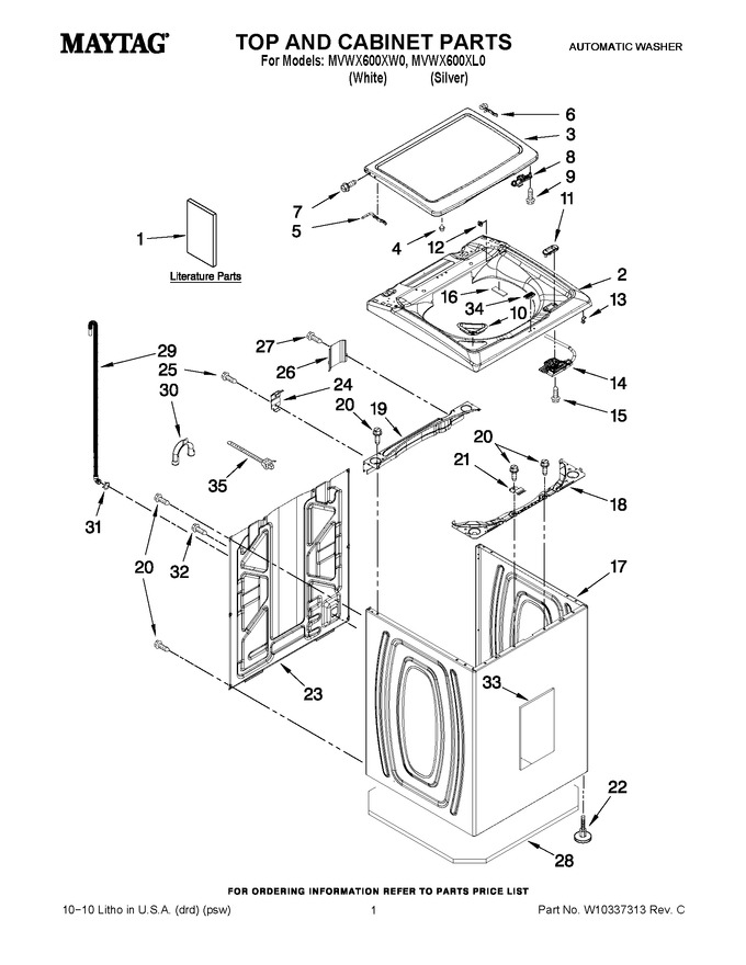 Diagram for MVWX600XL0