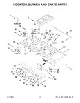 Diagram for 02 - Cooktop, Burner And Grate Parts