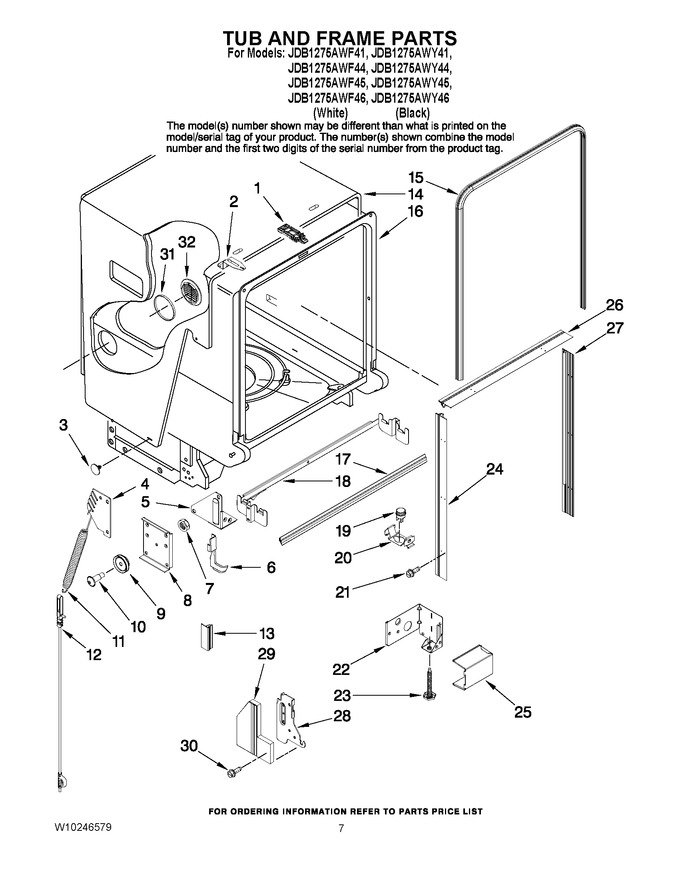 Diagram for JDB1275AWF41