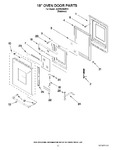 Diagram for 08 - 18`` Oven Door Parts