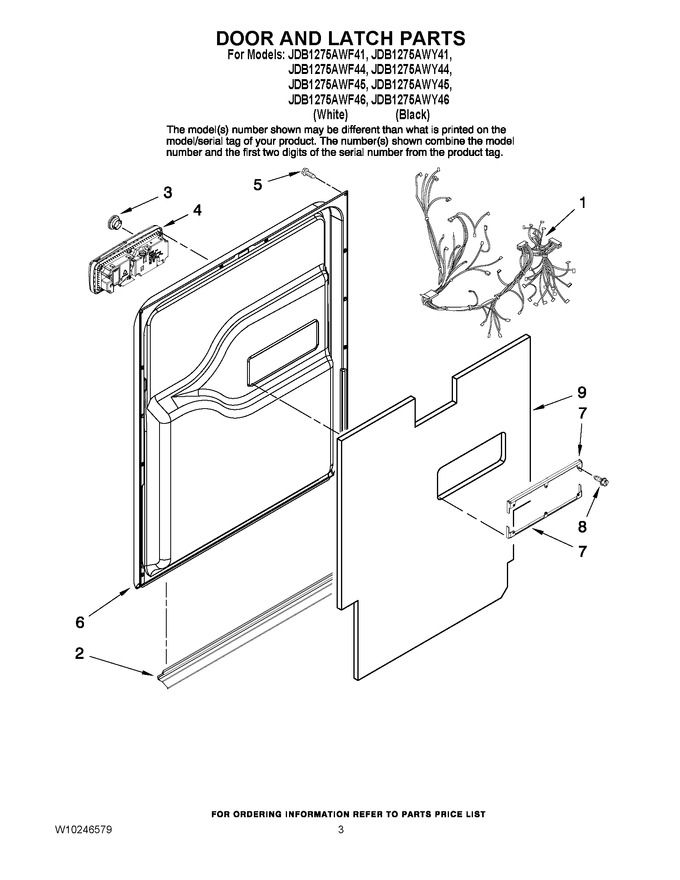 Diagram for JDB1275AWY46