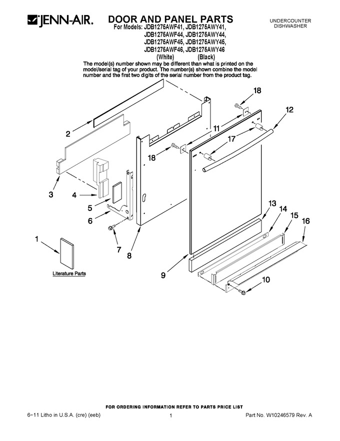 Diagram for JDB1275AWY45