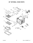 Diagram for 10 - 30" Internal Oven Parts