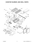 Diagram for 03 - Cooktop, Burner, And Grill Parts