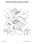 Diagram for 03 - Cooktop, Burner, And Grill Parts