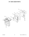 Diagram for 09 - 18" Oven Door Parts