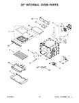 Diagram for 10 - 30" Internal Oven Parts