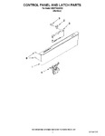 Diagram for 02 - Control Panel And Latch Parts