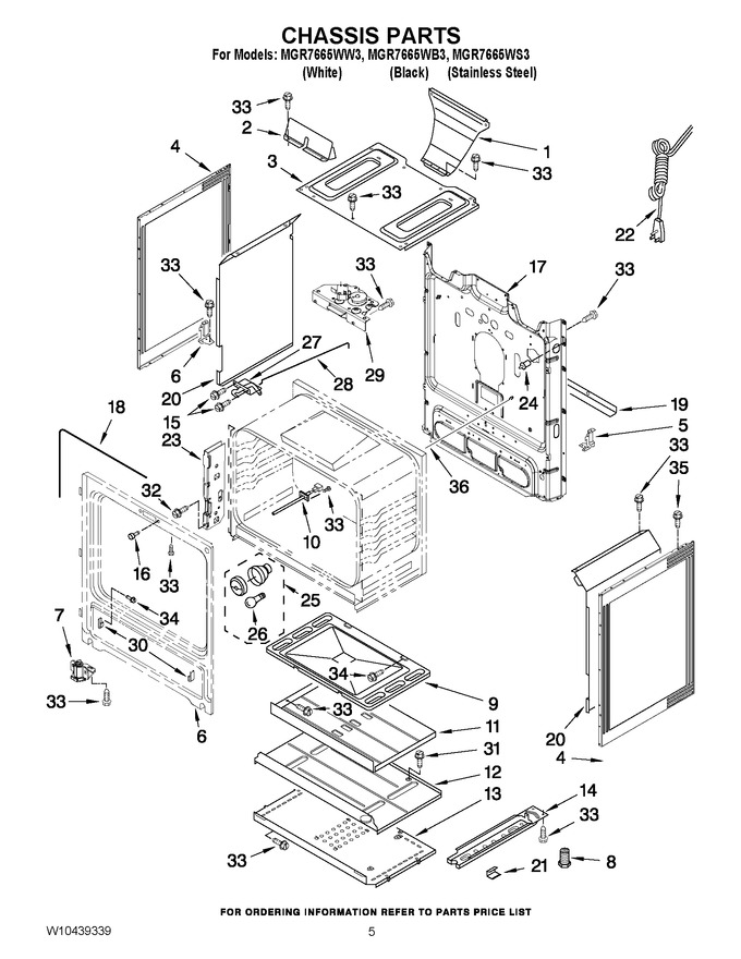 Diagram for MGR7665WW3