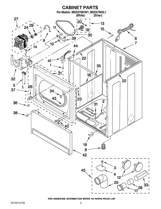 Diagram for MGDX700XL1