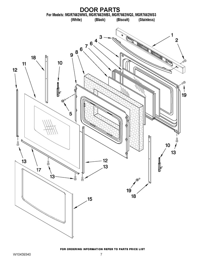 Diagram for MGR7662WS3