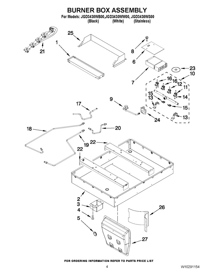 Diagram for JGD3430WS00