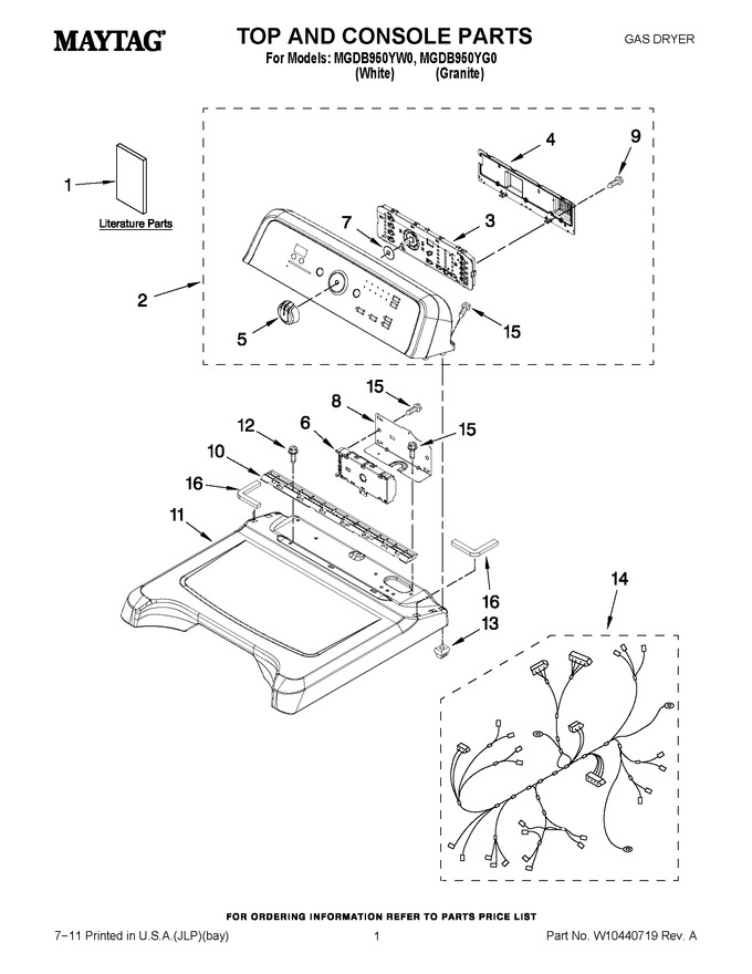 Diagram for MGDB950YG0