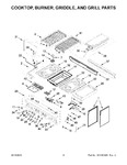 Diagram for 03 - Cooktop, Burner, Griddle, And Grill Parts