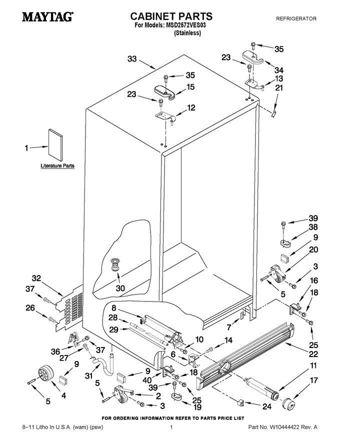 Diagram for MSD2572VES03