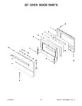 Diagram for 08 - 30" Oven Door Parts