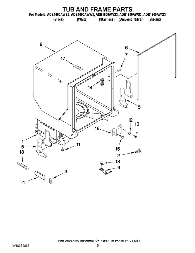 Diagram for ADB1600AWB3