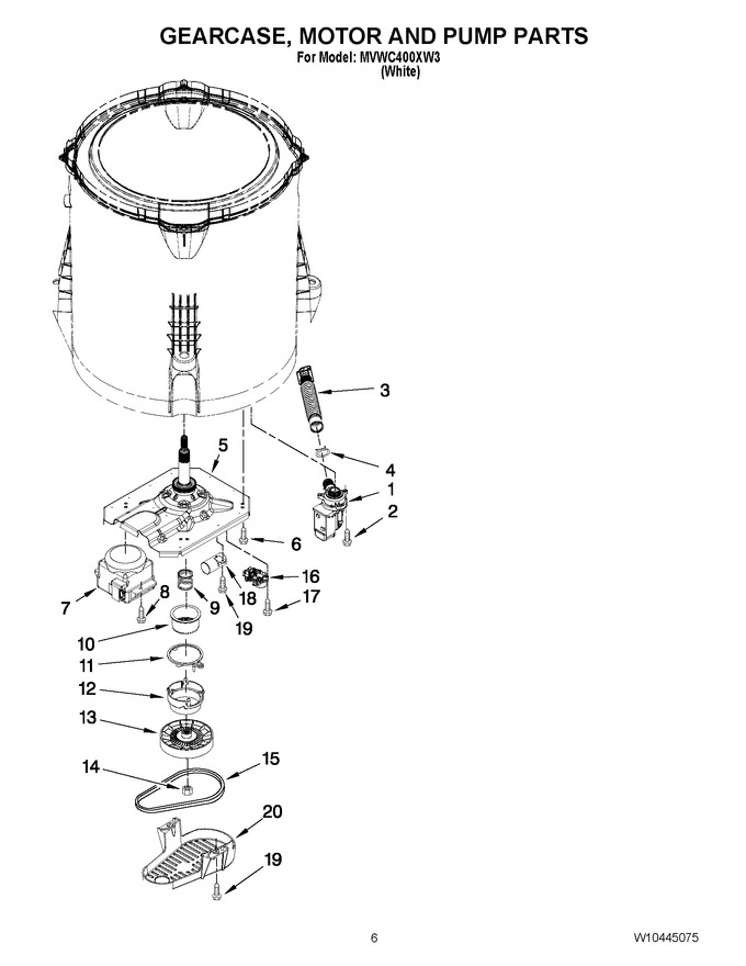 Diagram for MVWC400XW3