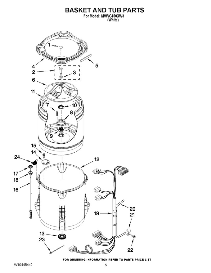 Diagram for MVWC450XW3