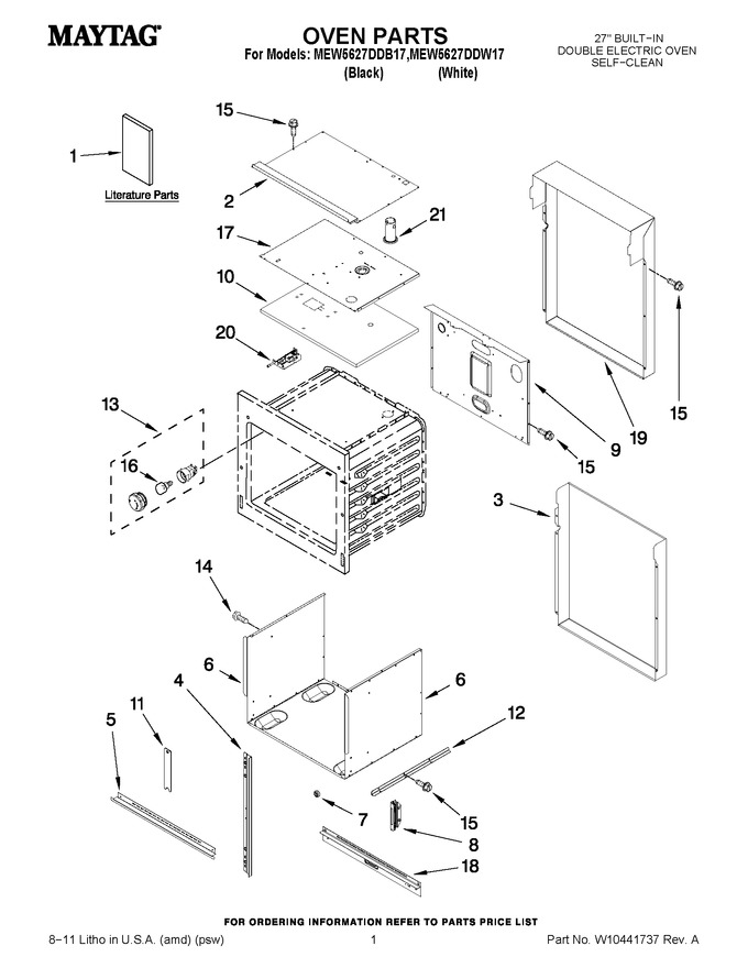 Diagram for MEW5627DDW17