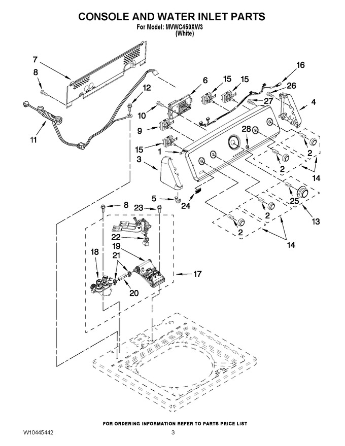 Diagram for MVWC450XW3