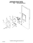 Diagram for 08 - Dispenser Front Parts