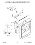 Diagram for 03 - Control Panel And Inner Door Parts