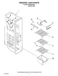 Diagram for 04 - Freezer Liner Parts