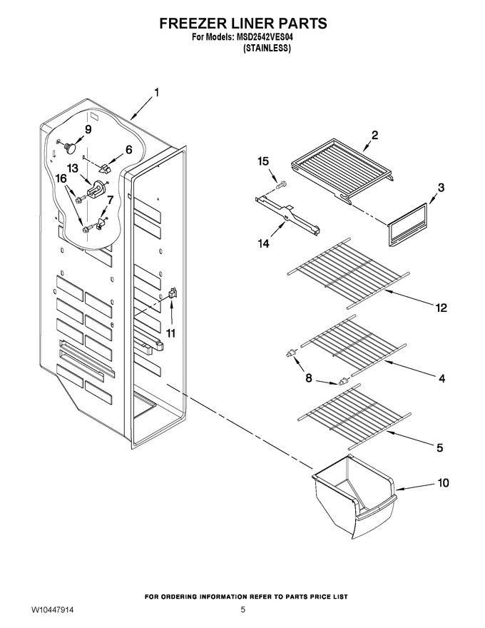 Diagram for MSD2542VES04