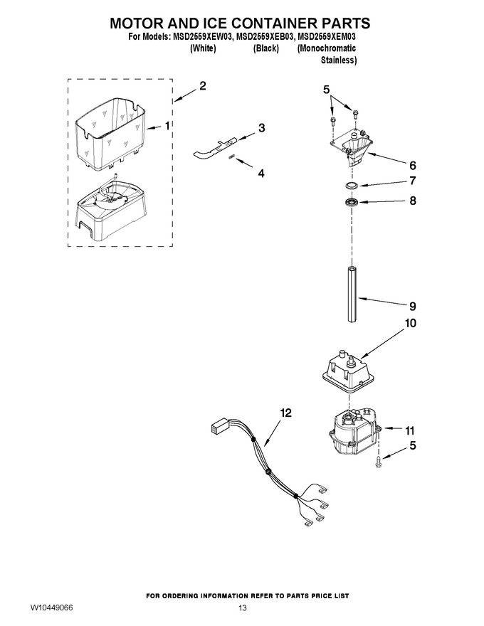 Diagram for MSD2559XEW03