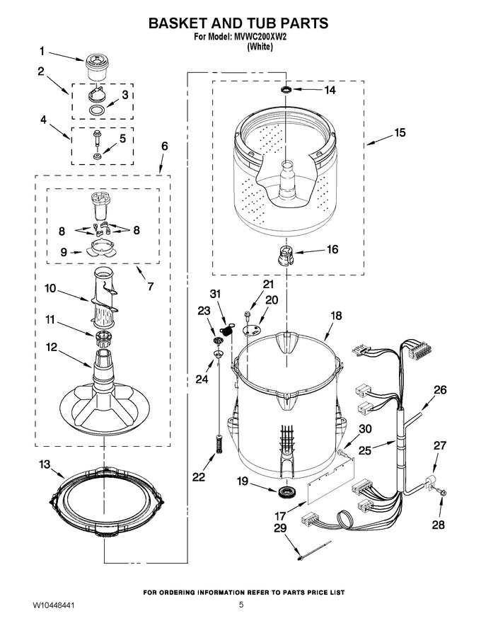 Diagram for MVWC200XW2