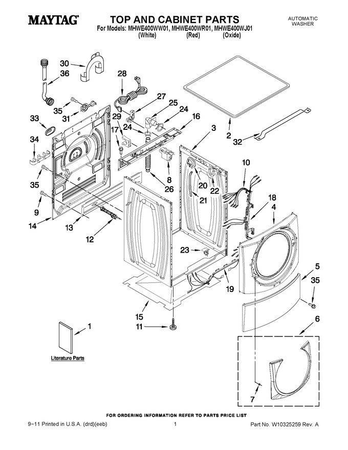 Diagram for MHWE400WJ01