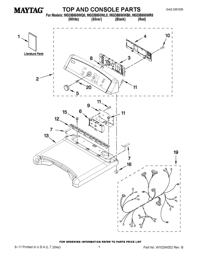 Diagram for MGDB850WR0