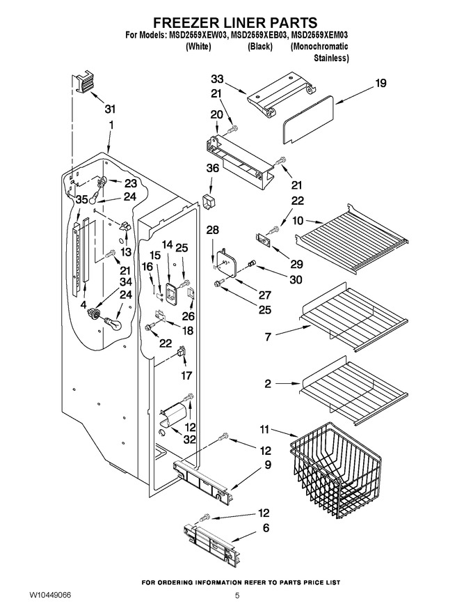 Diagram for MSD2559XEW03