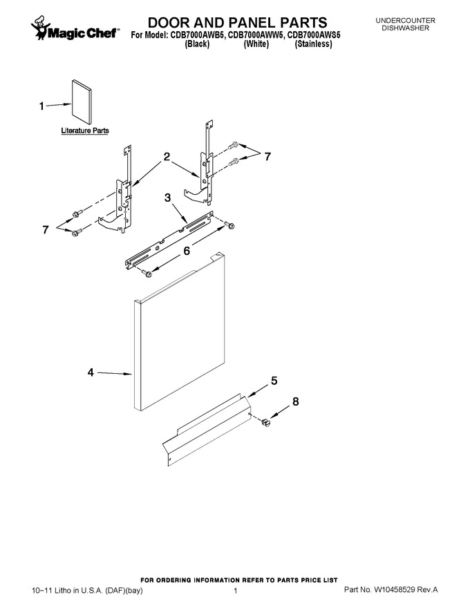 Diagram for CDB7000AWW5