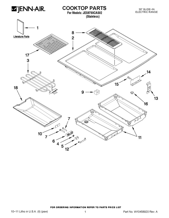 Diagram for JES9750CAS02