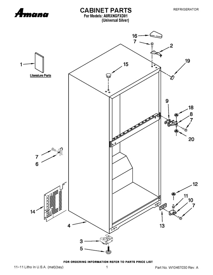 Diagram for A8RXNGFXD01