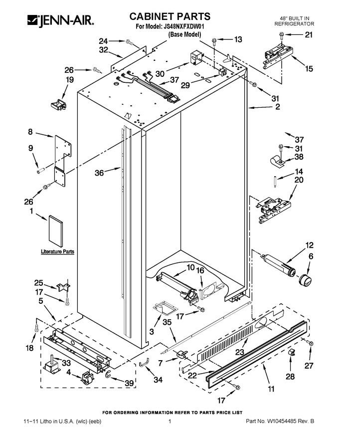 Diagram for JS48NXFXDW01