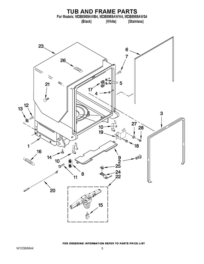 Diagram for MDB8959AWS4