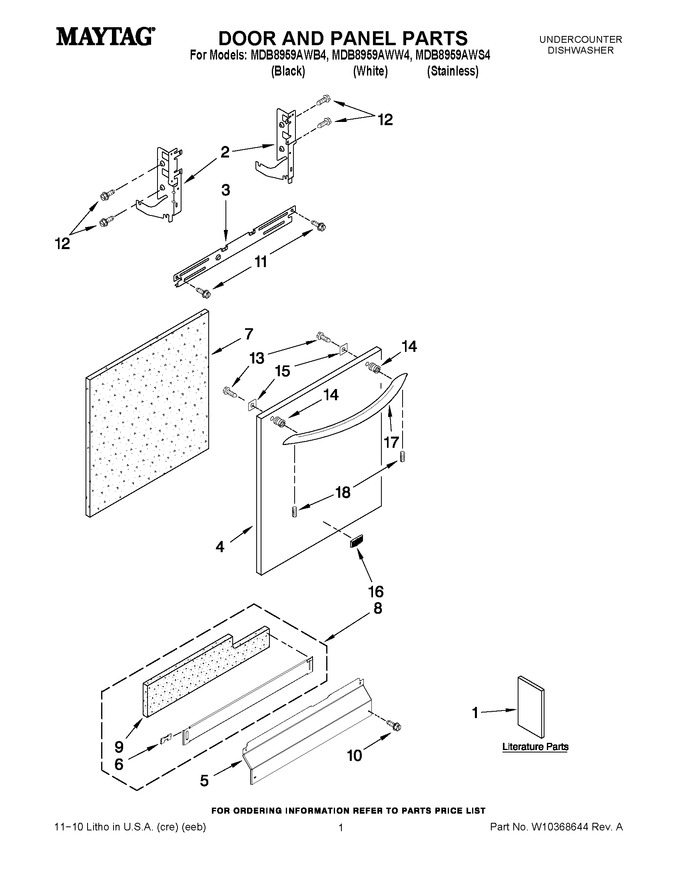 Diagram for MDB8959AWS4