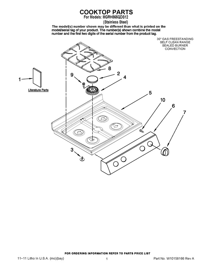 Diagram for MGRH865QDS12