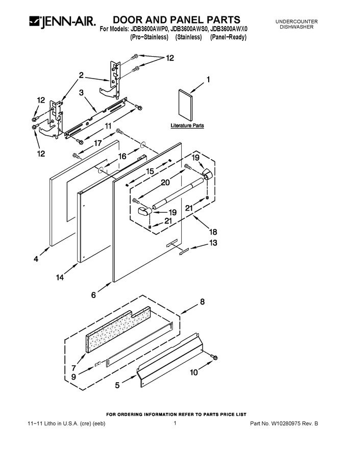 Diagram for JDB3600AWX0