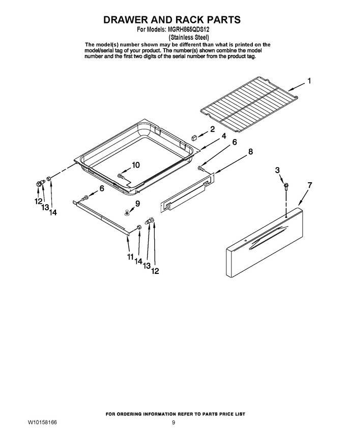 Diagram for MGRH865QDS12