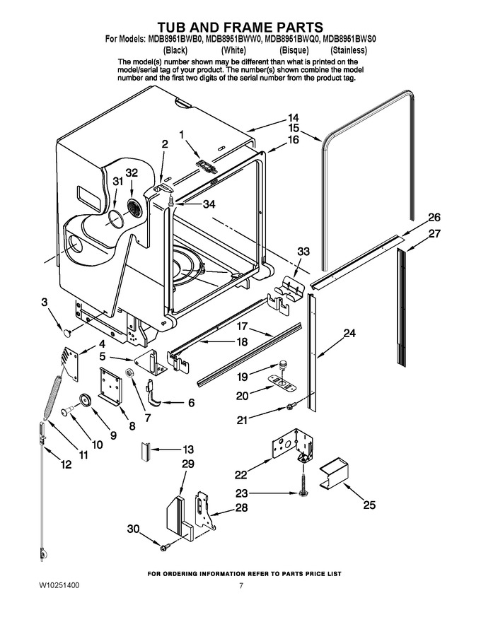 Diagram for MDB8951BWQ0