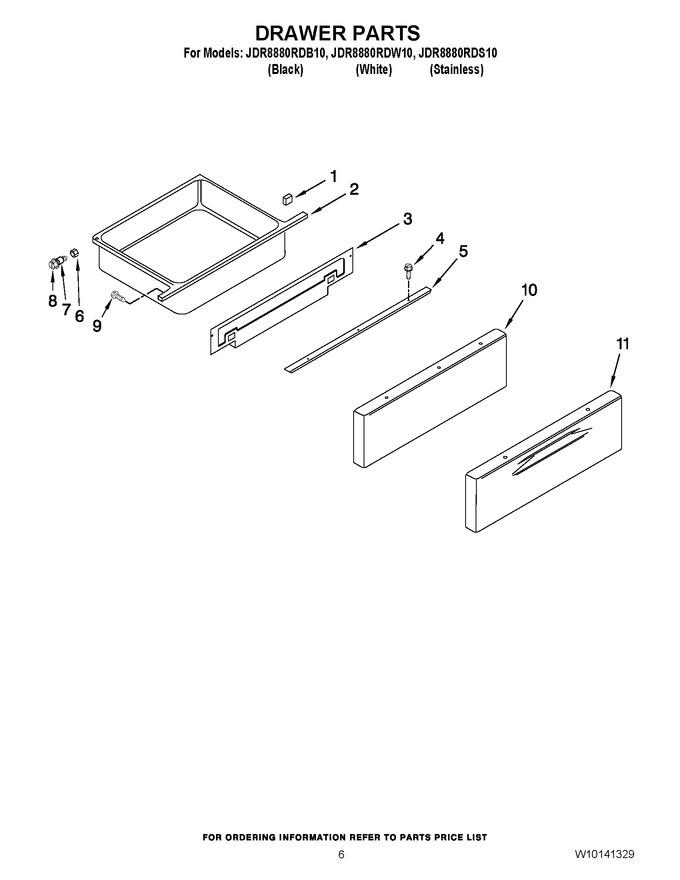 Diagram for JDR8880RDW10