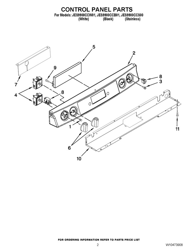 Diagram for JES9900CCW01